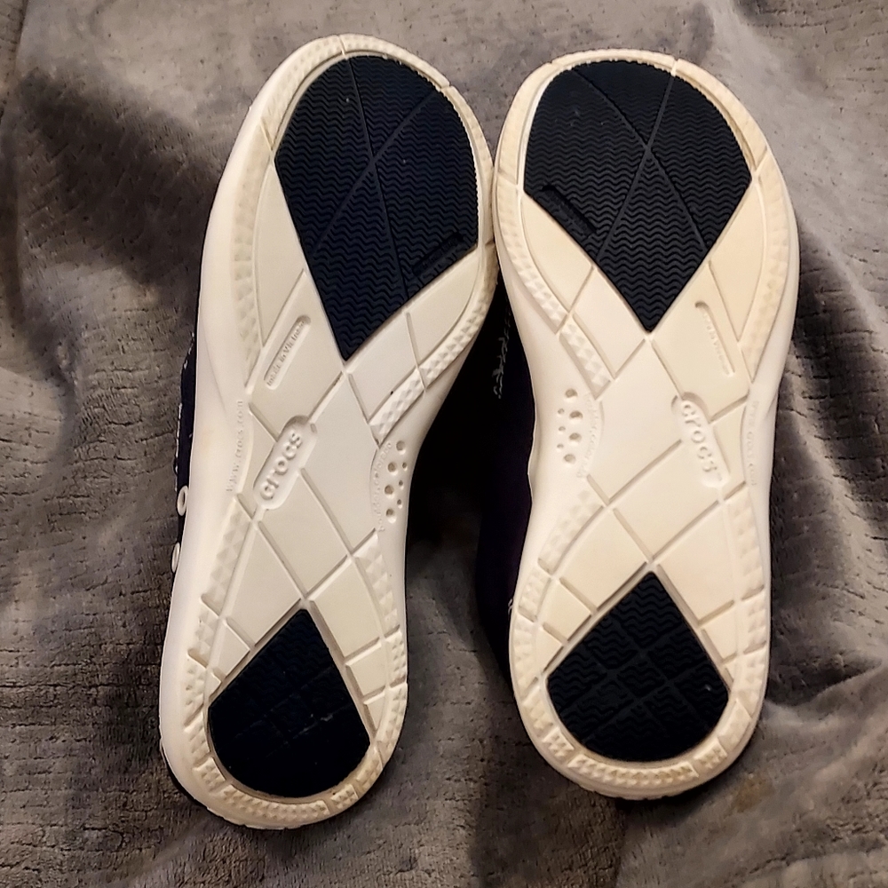 Crocs Men’s Walu Slip-On Navy White sz 9 Preppy - Picture 6 of 9